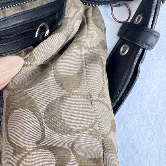 Coach Legacy Slim Duffle 9326 Black Leather Crossbody Shoulder Bag Vintage Y2K - Picture 12 of 16